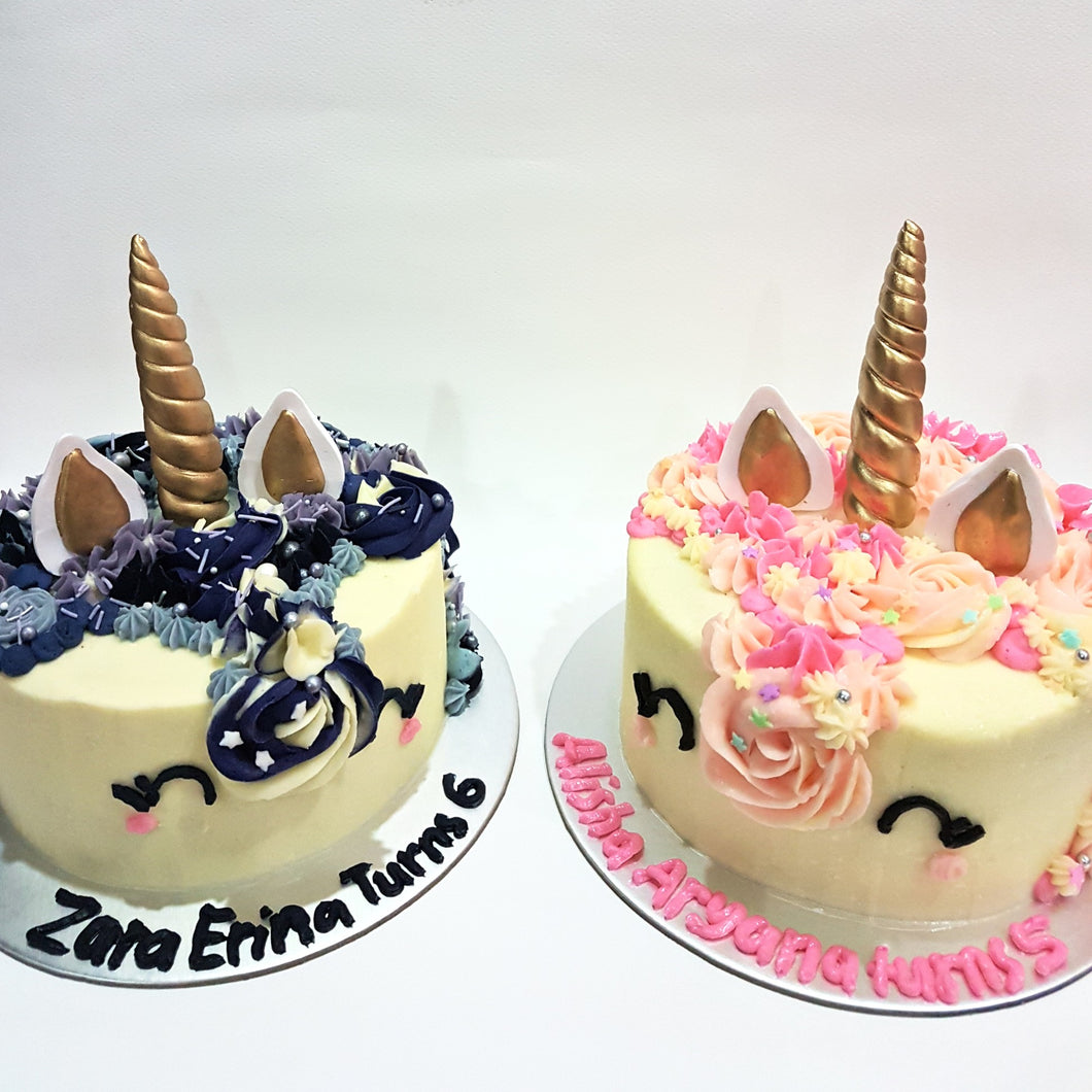 Unicorn Cake (choose your own colours)